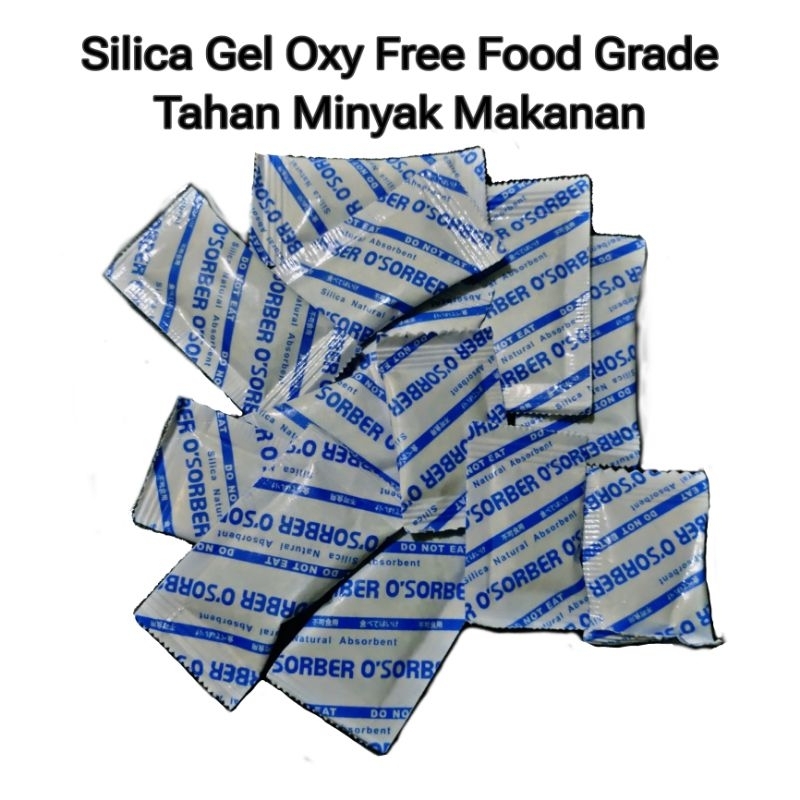 Jual (100 pcs) Silica Gel Oxy Food Grade Tahan Minyak Makanan Shopee