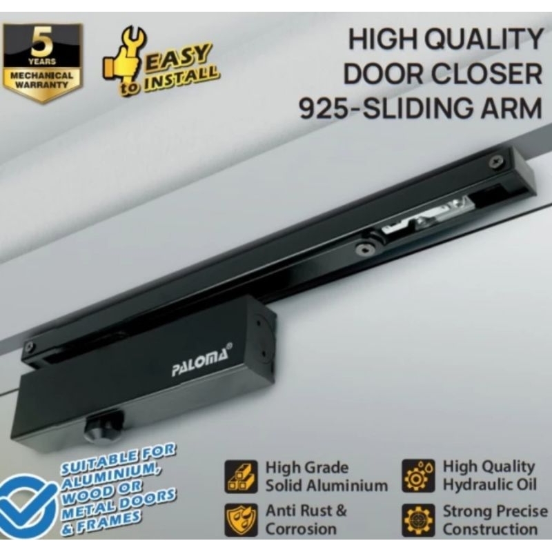 Jual PALOMA DCP 412 Penutup Pintu Otomatis Door Closer 925 Sliding Arm ...