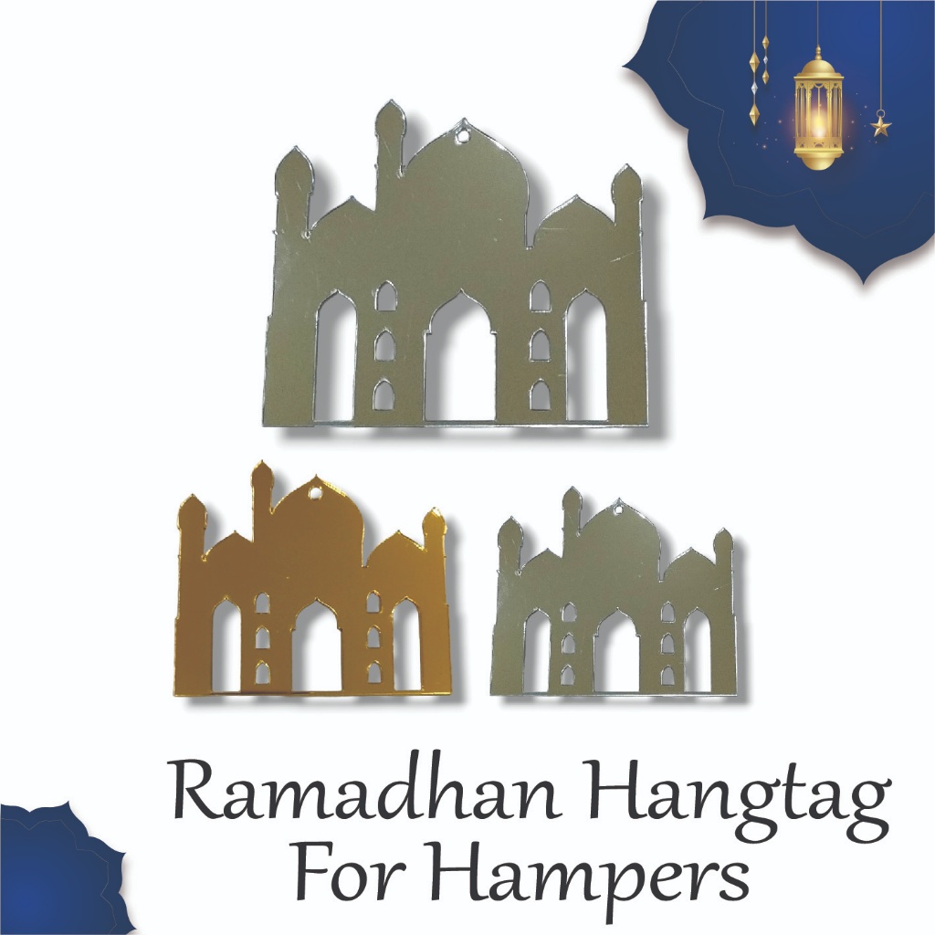 Jual Hang Tag Ramadan Aksesoris Lebaran Hangtag Idul Fitri Masjid