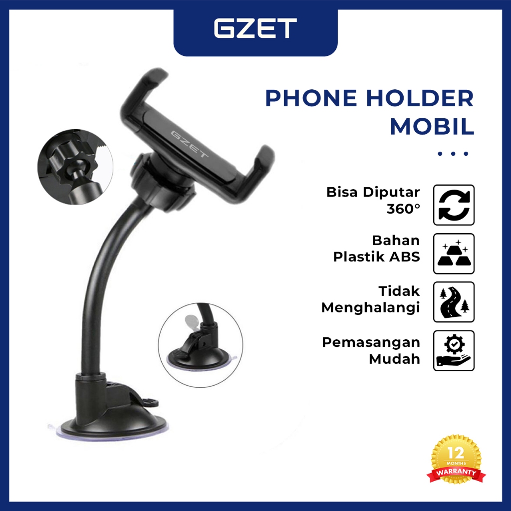 Jual GZET GZ001 Car phone Holder Mobil stand handphone penyangga hp ...