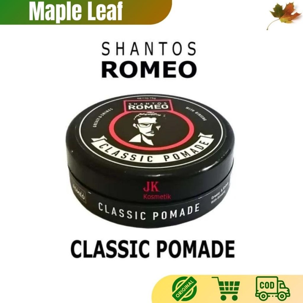 Jual SHANTOS ROMEO CLASSIC POMADE 75g | Shopee Indonesia