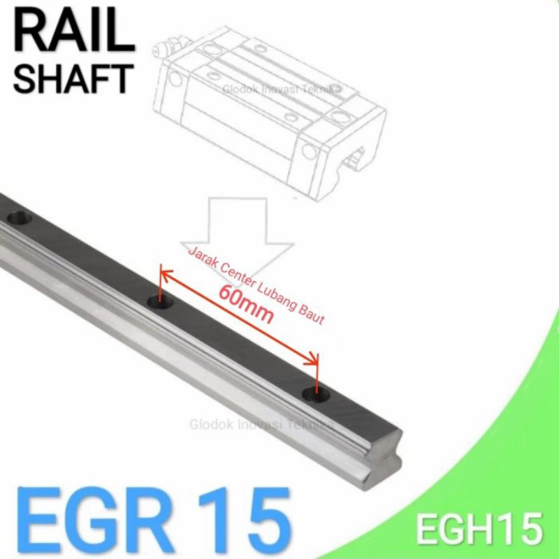 Jual Rail Rel Shaft linear guide EGR15 EGH15 EGR EGH 15 15mm CNC Laser ...
