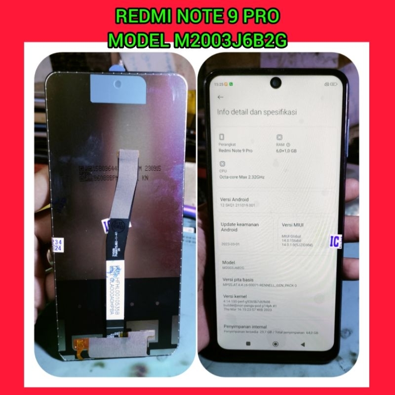 Jual Lcd Touchsreen Ts Fulset Redmi Note 9 Pro Model M2003J6B2G ...