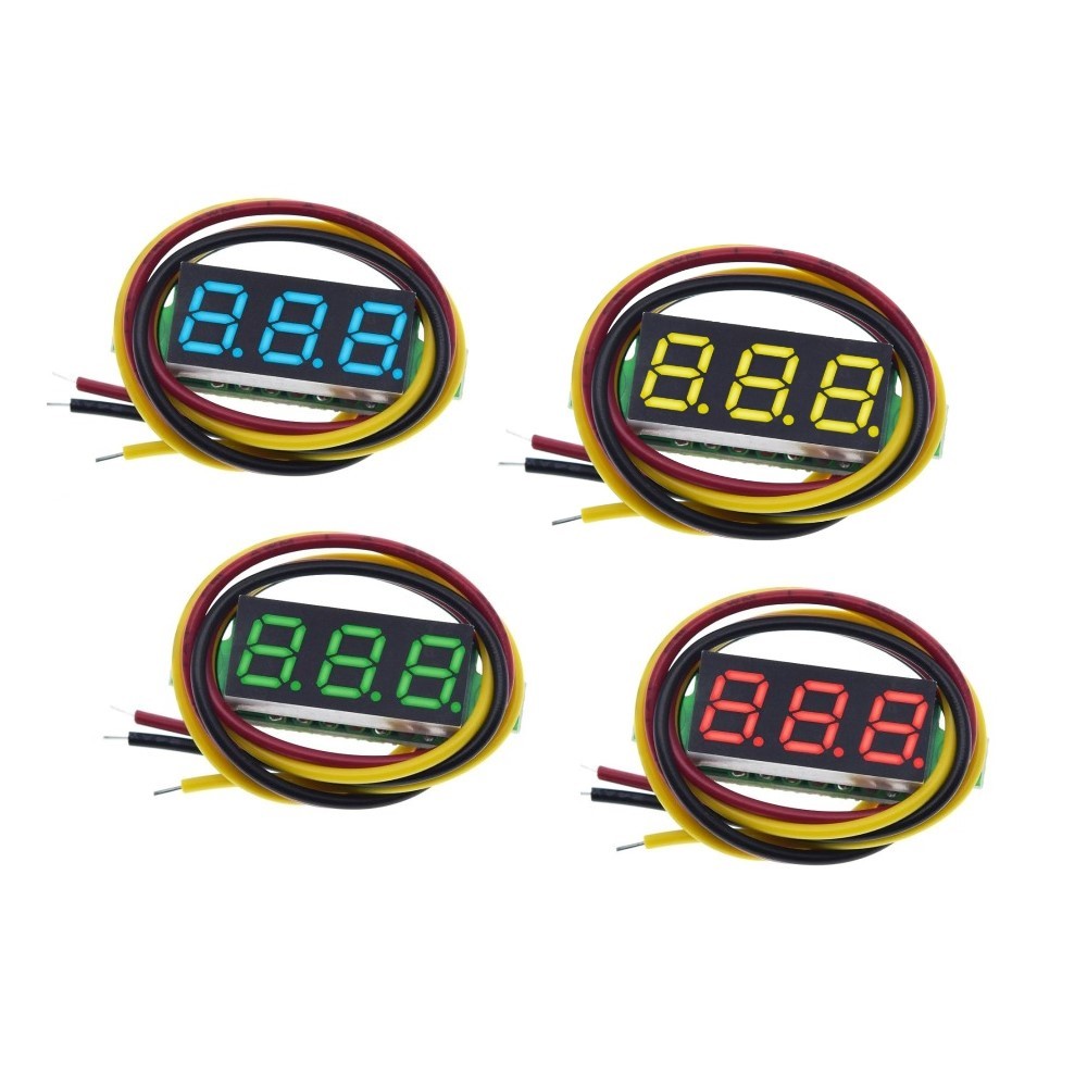 Jual Digital Mini LED Voltmeter 0.28 Inch 0-100V DC - AIFRobotic ...