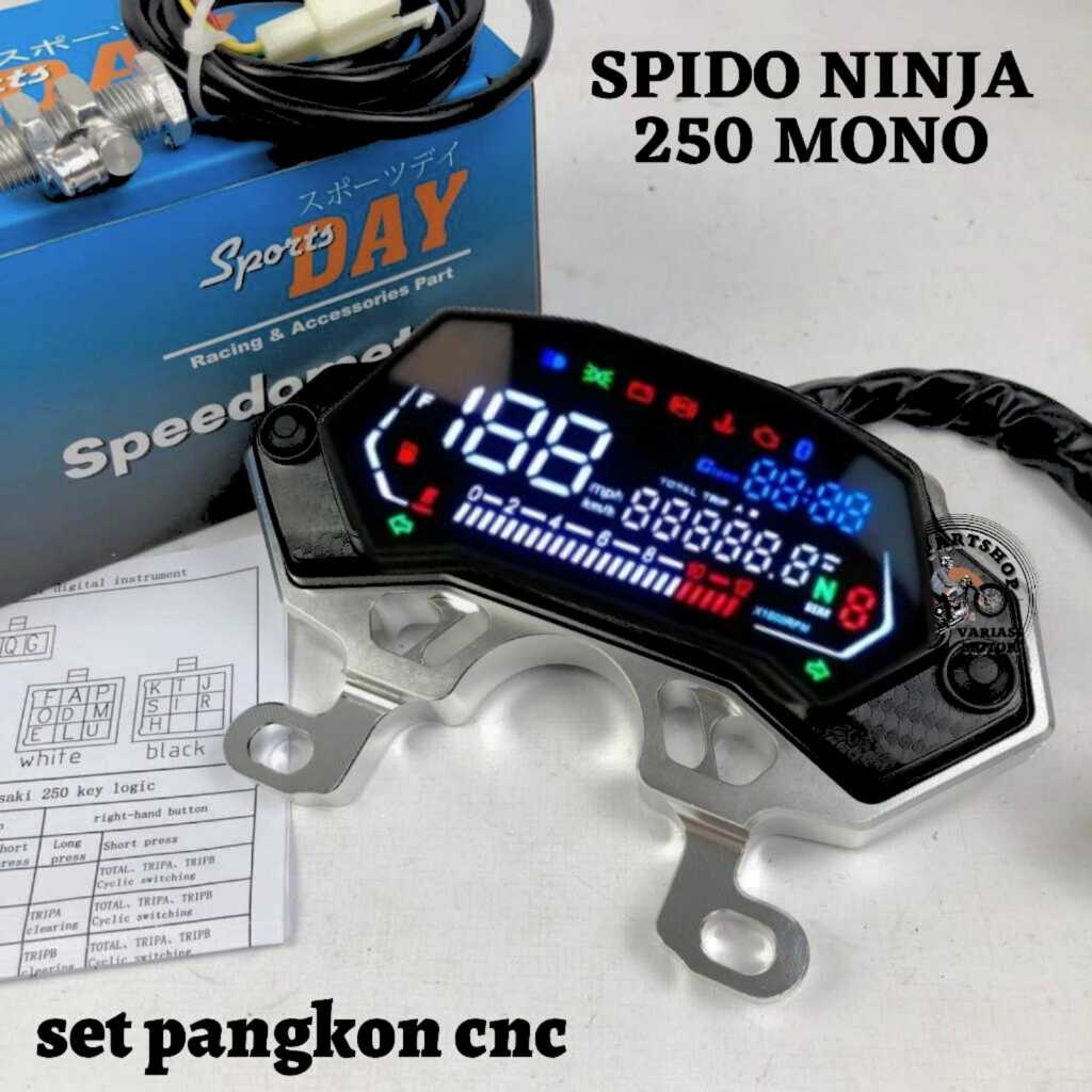 Jual SPEEDOMETER NINJA SPIDOMETER SPIDO NINJA MONO 250 FULL DIGITAL SPEDOMETER NINJA 250 MONO