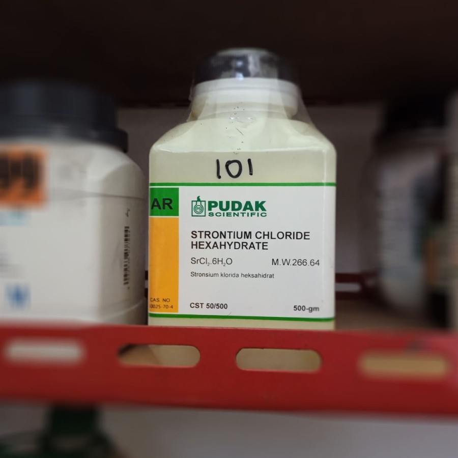 Jual Stronsium Klorida Heksahidrat / Strontium Chloride / SrCl2 Pudak ...