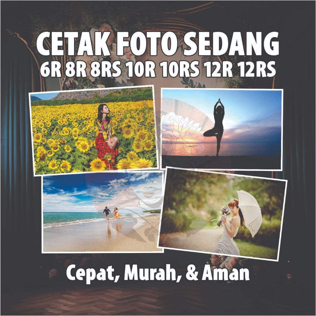 Jual Cetak Foto Ukuran Sedang 6R 8R 8RS 10R 10RS 12R 12RS Laminasi Doff ...