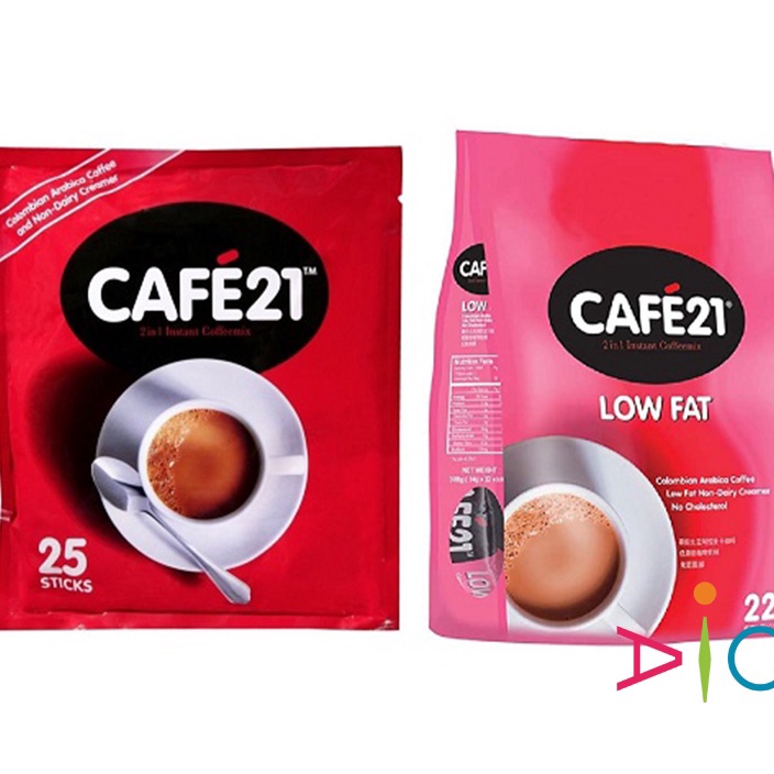 Jual ORIGINAL Cafe 21 Coffee mix 2in1 Cafe21 Kopi 2 in 1 Tanpa Gula No ...