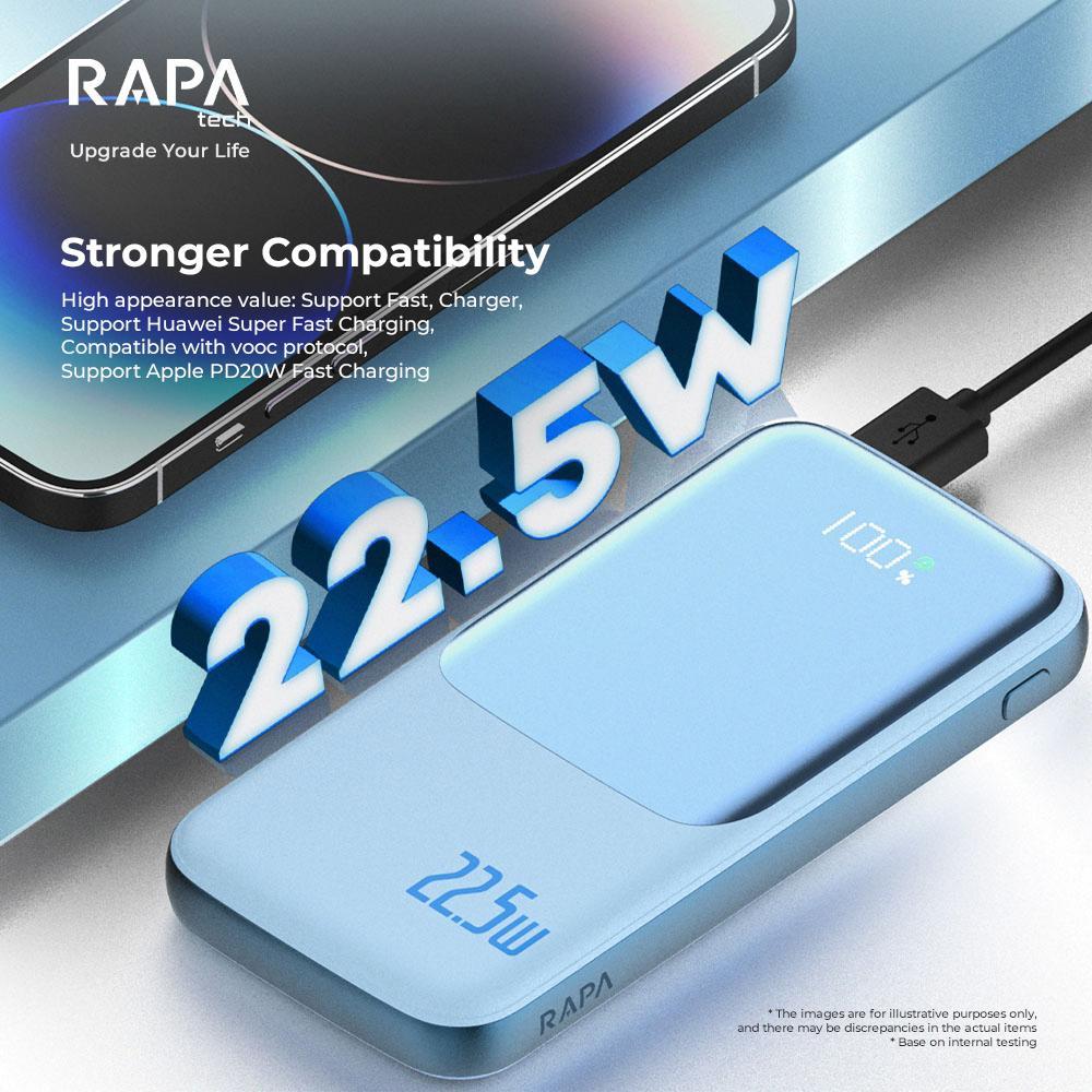 Jual RAPAtech ORIGIN I Powerbank 10.000 mAh (QC22.5W + PD20W) with LED ...