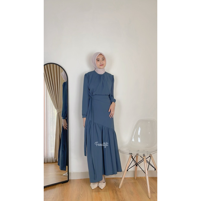 Jual Zeyra Oneset Baju Kurung Malay Rok Lilit by Fe | One set Setelan ...