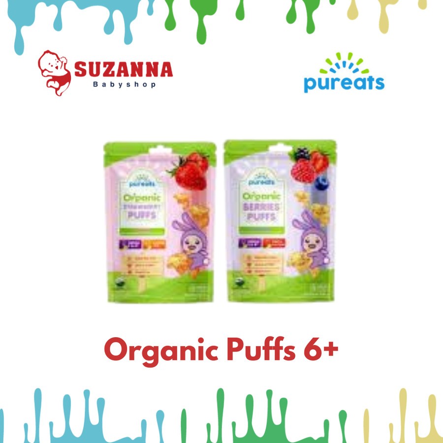 Jual PUREATS Organic PUFFS 6m+ | Snack Buah Balita | Shopee Indonesia