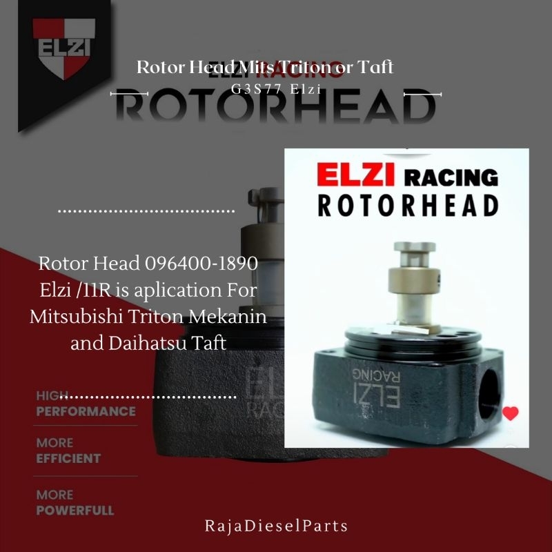 Jual ELZI RACING ROTOR HEAD MITSUBISHI TRITON L200 2.8cc 096400-1890 ...