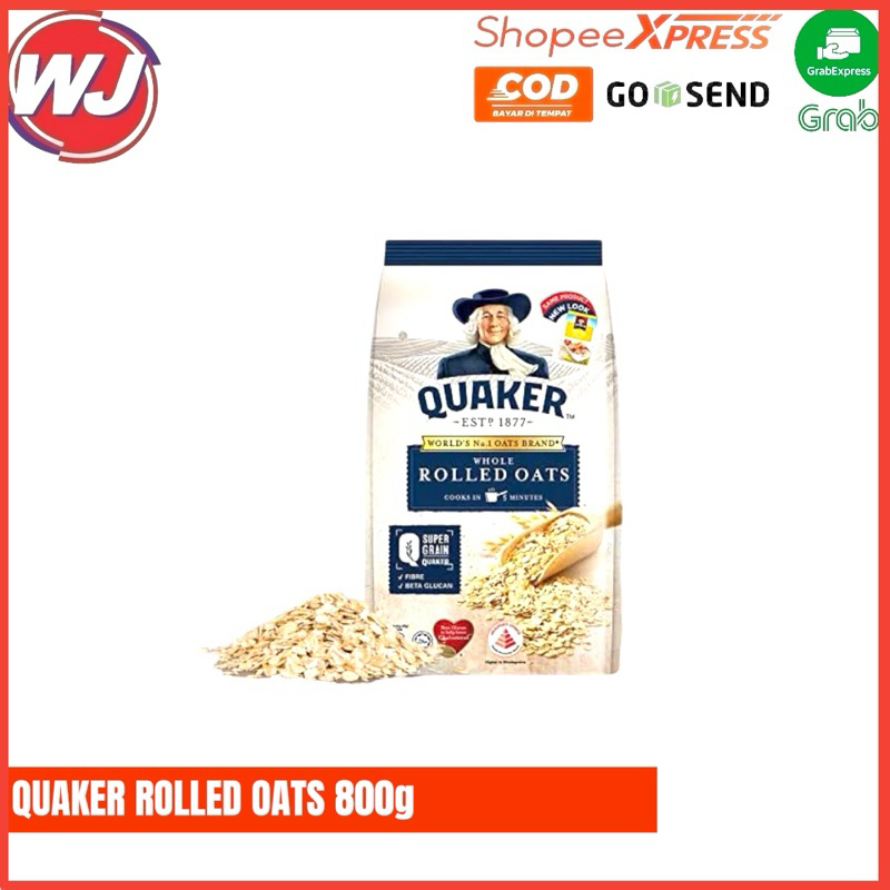 Jual QUAKER ROLLED OATS 800g | Shopee Indonesia