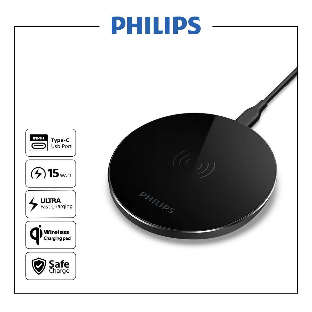 Jual Philips DLP9216C Wireless Charger Pad 15W / Wireless Charging Pad ...
