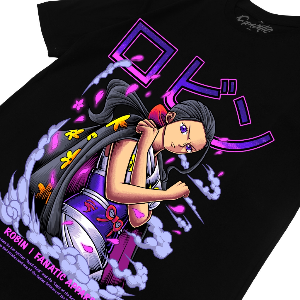 Jual Tshirt Kaos Anime Nico Robin Mugiwara Pirates Straw Hat Crew Baju ...