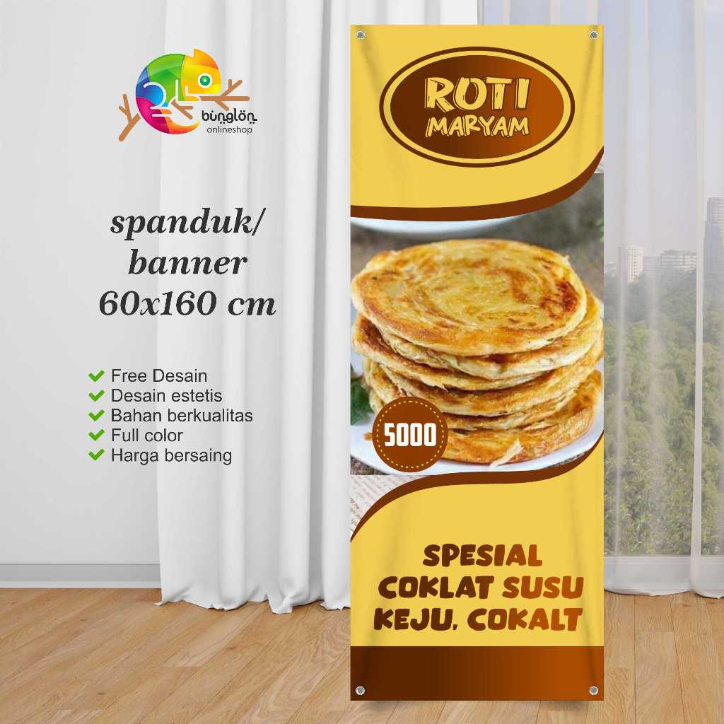 Jual Banner 60x160 Roti atau Pancake Custom Desain | Shopee Indonesia