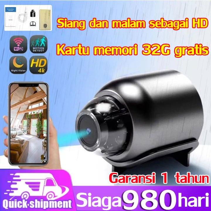 Jual 【Sudut Lebar】Wifi HD 4K Memori besar 32G 1080P CCTV Smart Network ...