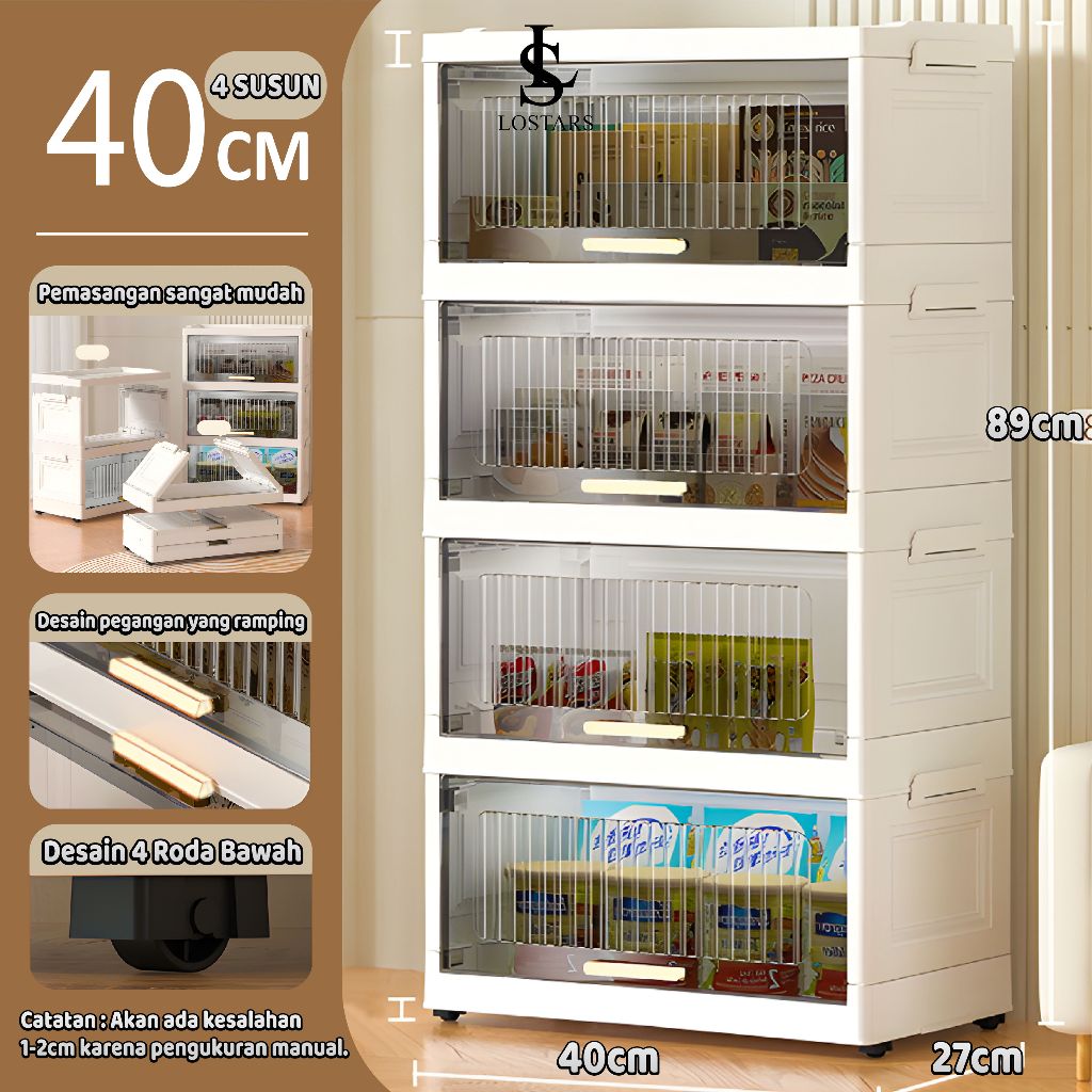 Jual Lostars T3 (Tidak Perlu Instalasi) Rak Kabinet Susun Lipat/Rak ...