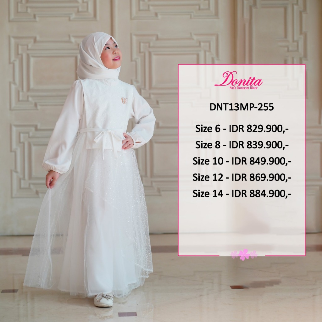 Jual BAJU MUSLIM PARTY ANAK BRAND DONITA KODE 13MP 255 Shopee Indonesia