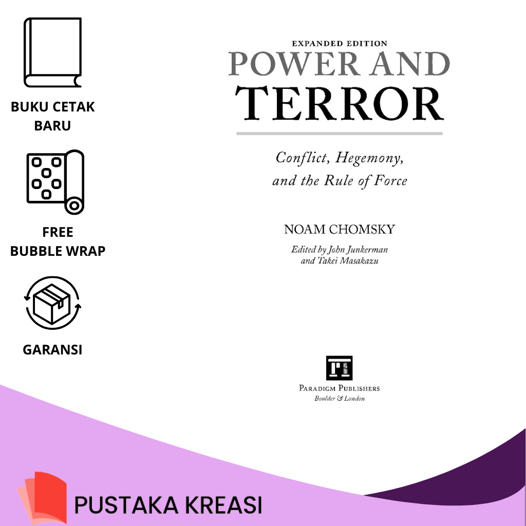 Jual Noam Chomsky, John Junkerman, Takei Masakazu Power and Terror