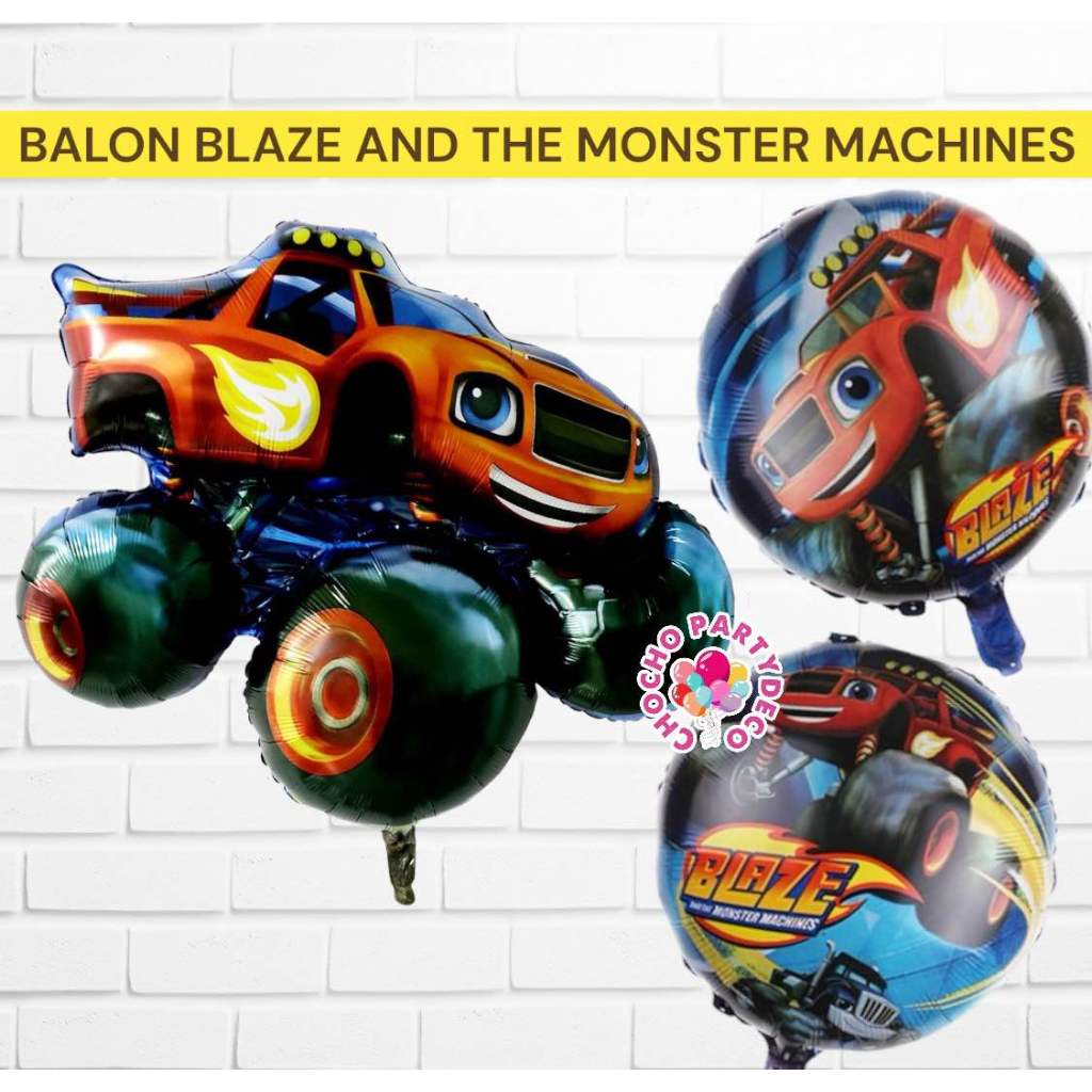 Jual Balon BLAZE AND THE MONSTER MACHINES / Balon Foil Hotwheels Race ...
