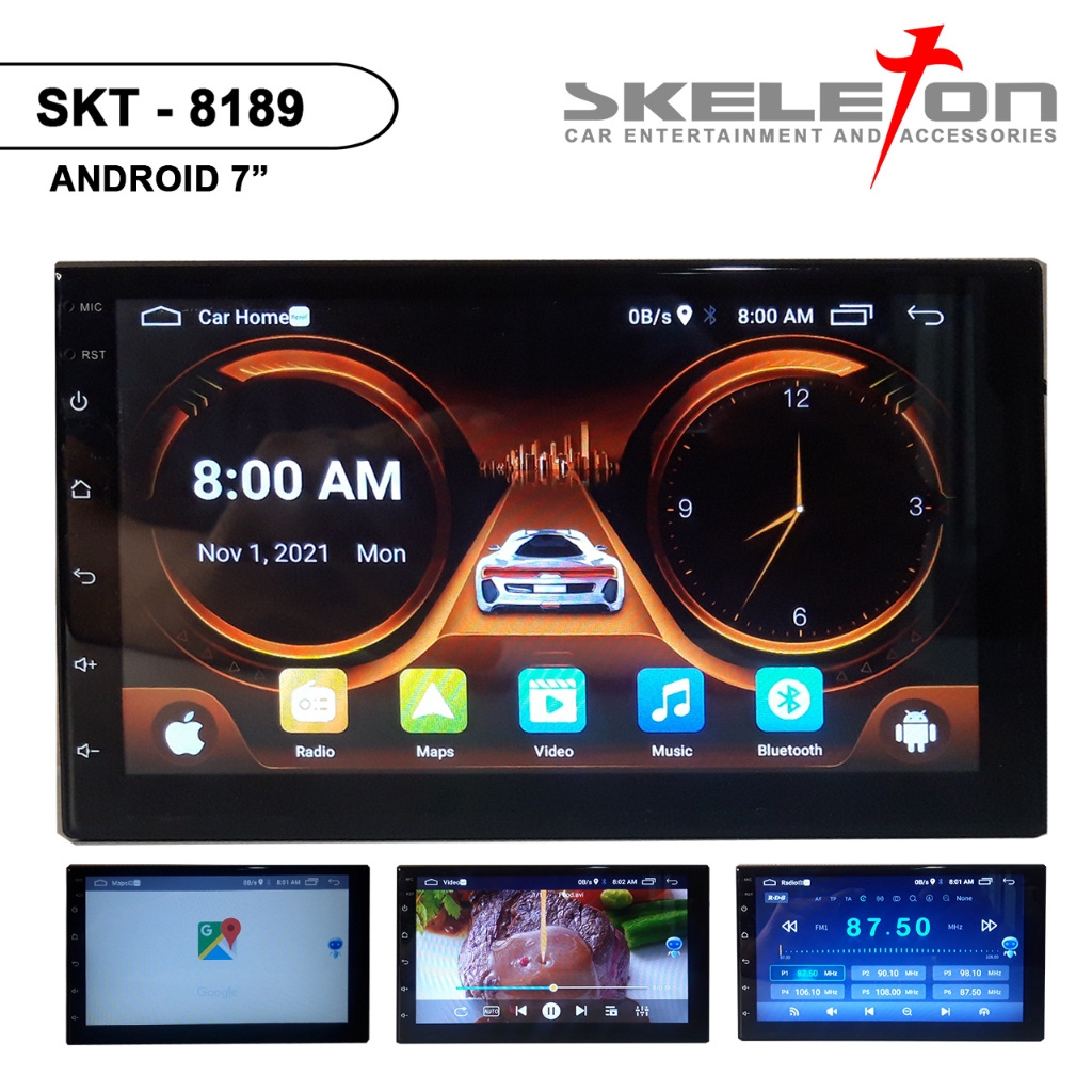 Jual Head Unit Double DIN Android SKELETON 7/9/10 INCI Car Audio ...