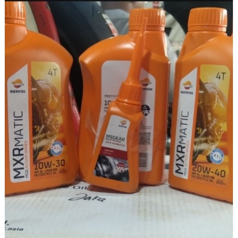 Jual OLI PAKETAN REPSOL MXR Matic 20W-40 800Ml Dan + 1Gardann 120 Ml ...