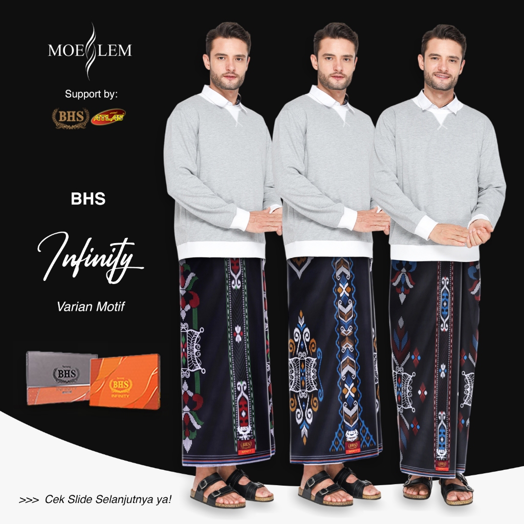 Jual Sarung BHS Infinity Gold Hitam Ori | Shopee Indonesia