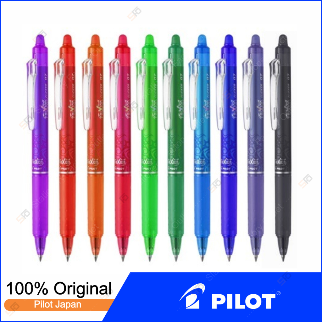Pen Pilot Frixion Clicker Original Satuan Pulpen yang Bisa Dihapus