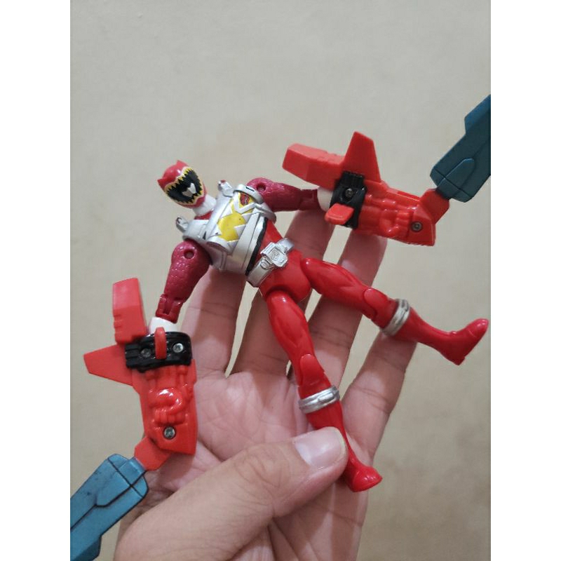 Jual ACTION FIGURE POWER RANGERS POWERRANGERS MERAH RED ZYUDEN SENTAI ...