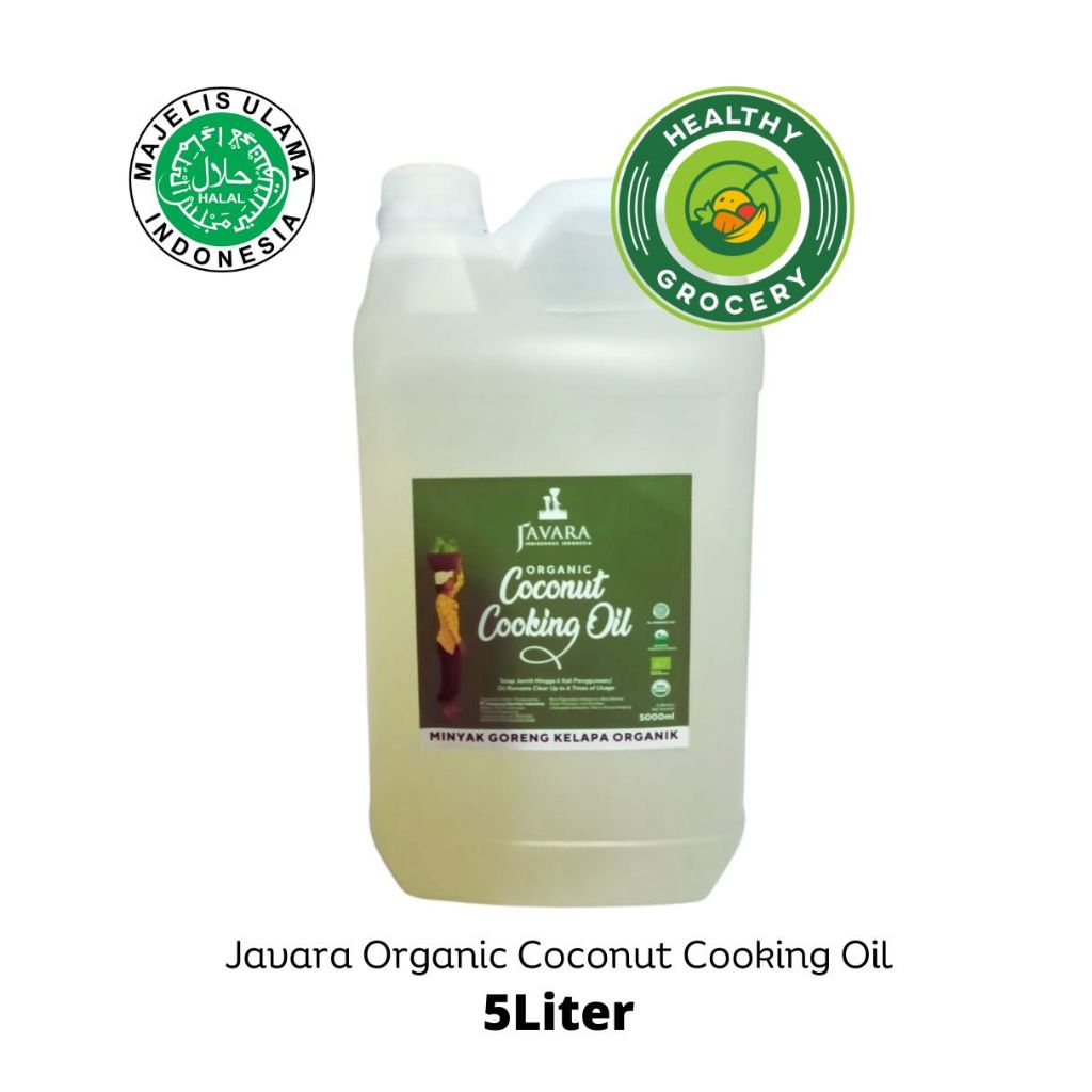 Jual Javara Organic Coconut Cooking Oil 5Liter / Minyak Goreng Kelapa ...