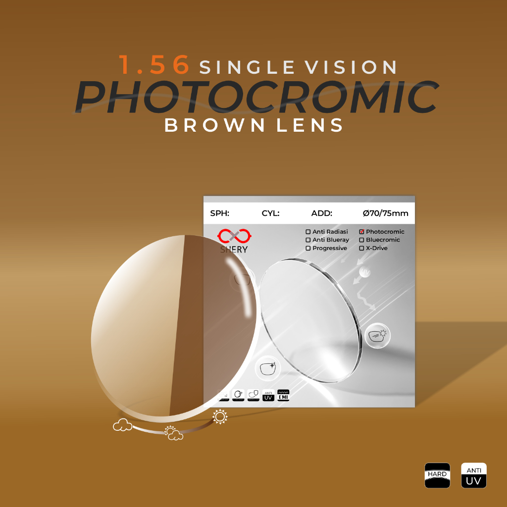 Jual Lensa Grosir Photocromic Brown Index 1.56 Antiradiasi Anti UV400 ...