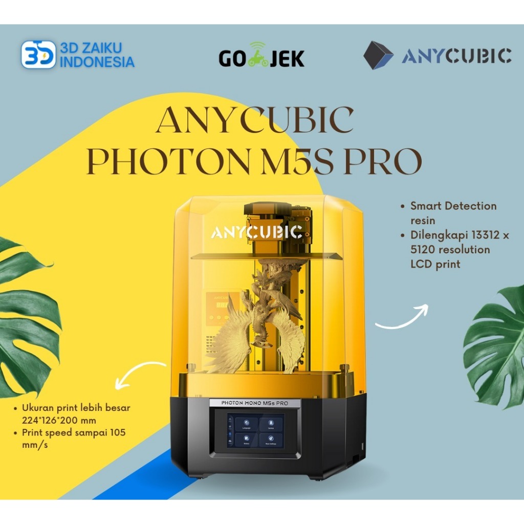Pack Wash Cure 3 Plus + Impresora 3D ANYCUBIC Photon Mono M5s Pro - 14K LCD, Resina