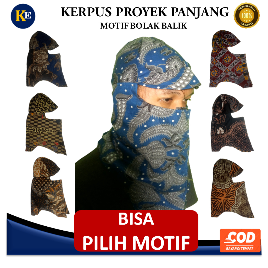 Jual Topi Masker Jepang Kerpus Proyek Welder Las SEBO Mancing Motif ...