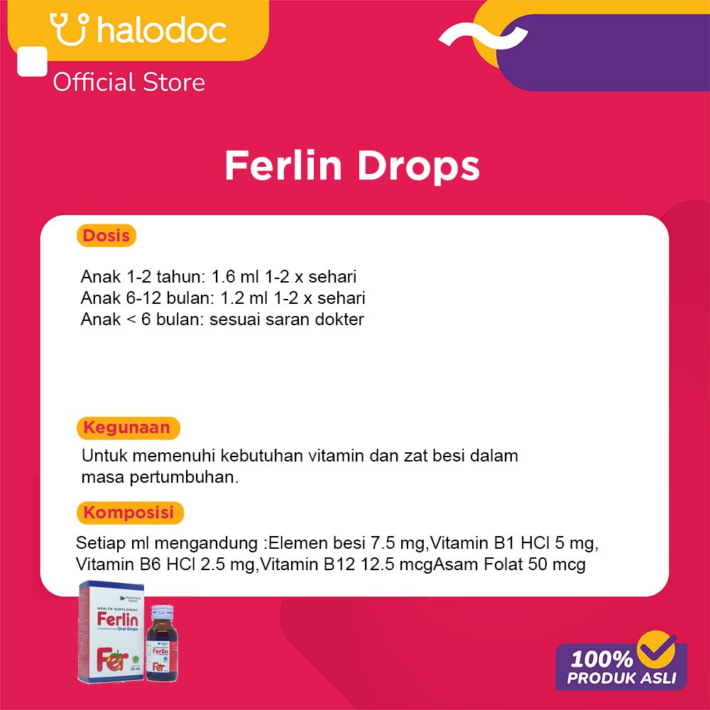 Jual Ferlin Drops 30 Ml | Shopee Indonesia