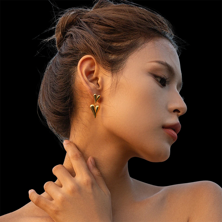 Jual Unheard Of Desiree Earrings Anting Wanita Anti Karat Stainless K Gold Plated Aksesoris