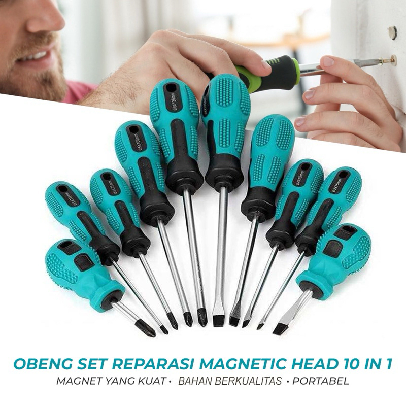Jual taffware obeng set 10 in 1 obeng set 9 in 1 | Shopee Indonesia