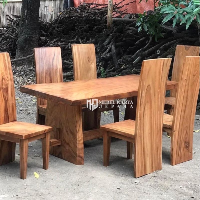 Jual Set Meja Makan Trembesi 8 Kursi | Shopee Indonesia