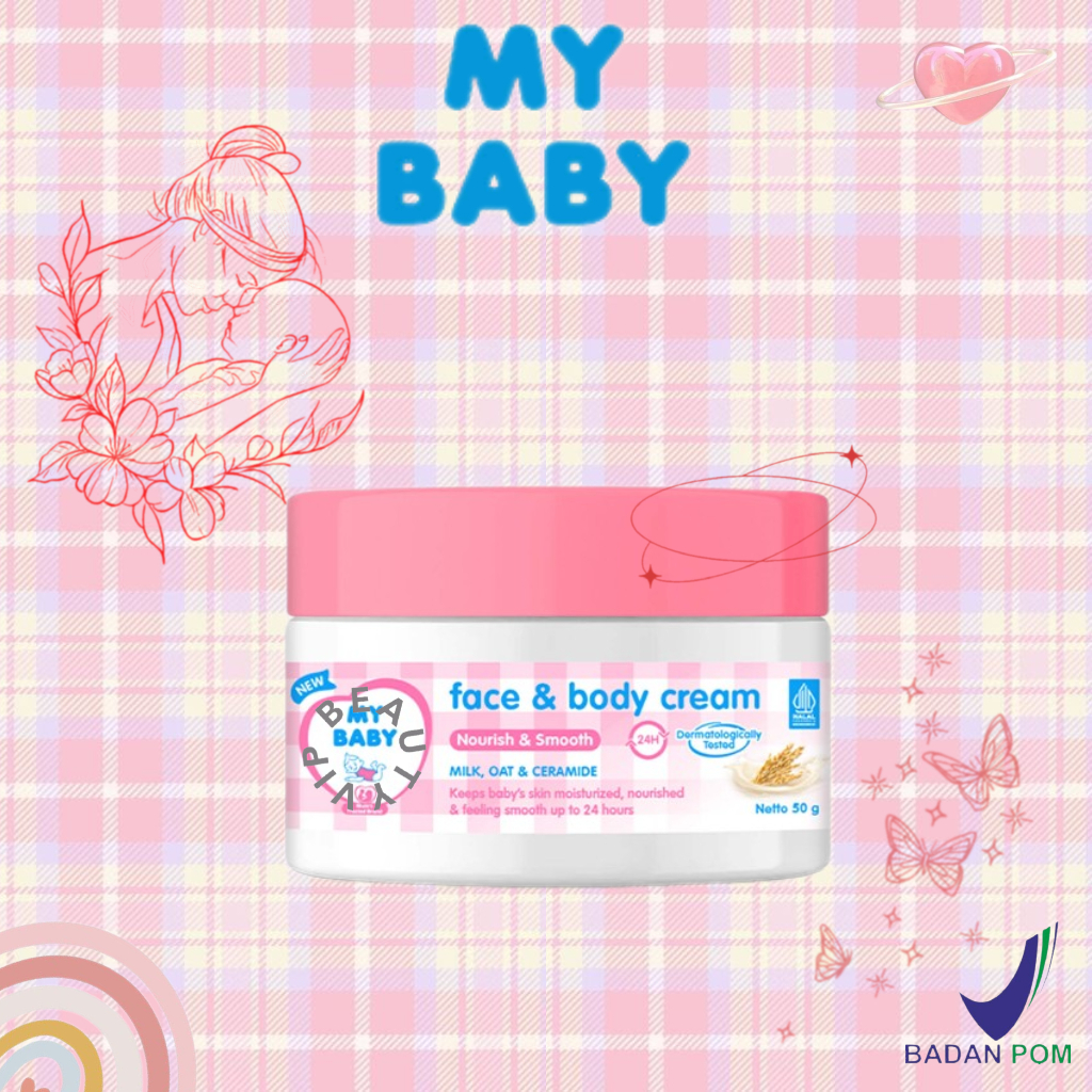 Jual MY BABY Face & Body Cream Nourish & Smooth - Cream Lotion Ceramide ...