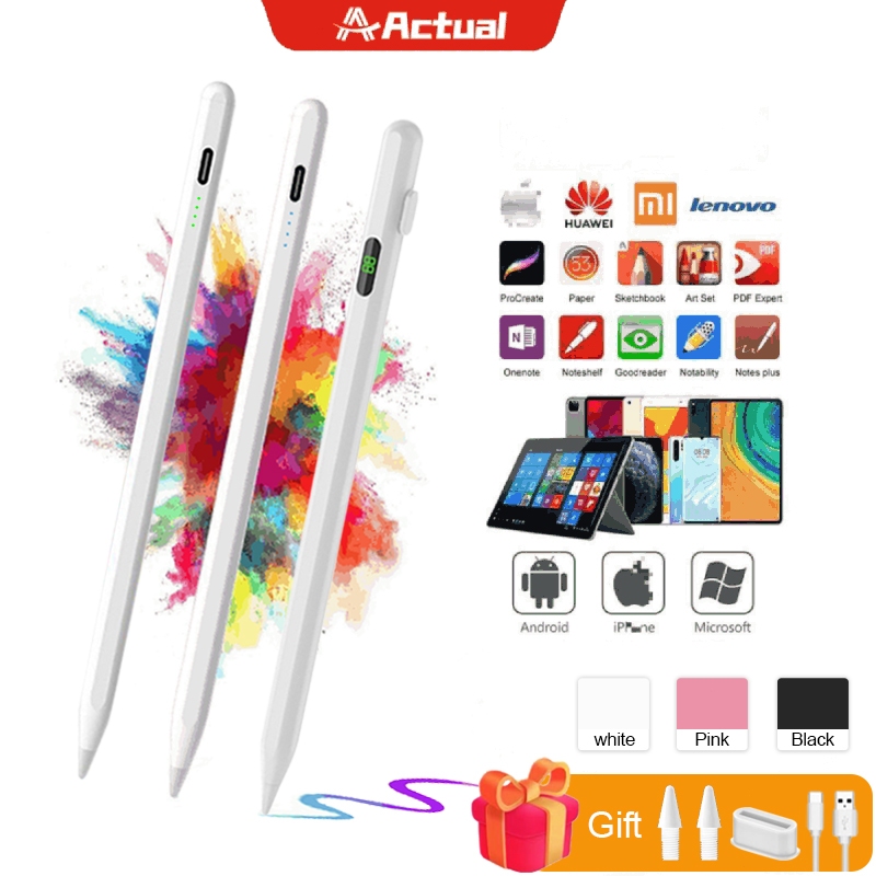 thumbnail image 2 of Stylus Pens For Touch Screens Magnetic Adsorption,Rechargeable Universal POM Tip IPad Pen,Capacitive Fine Point Stylus Pen For IPad 2 of 11
