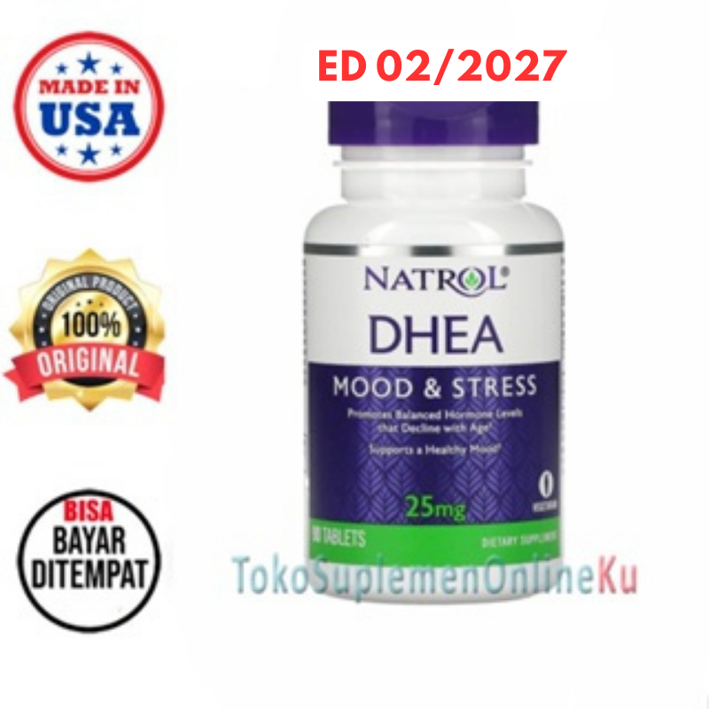 Jual DHEA 25 mg 90 tabs Anti Penuaan Hormon Mood Stress