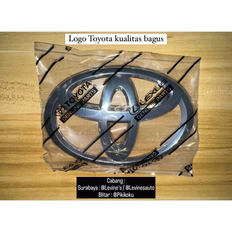 Jual emblem logo toyota avanza 2012 - 2015 kualitas bagus / emblem ...