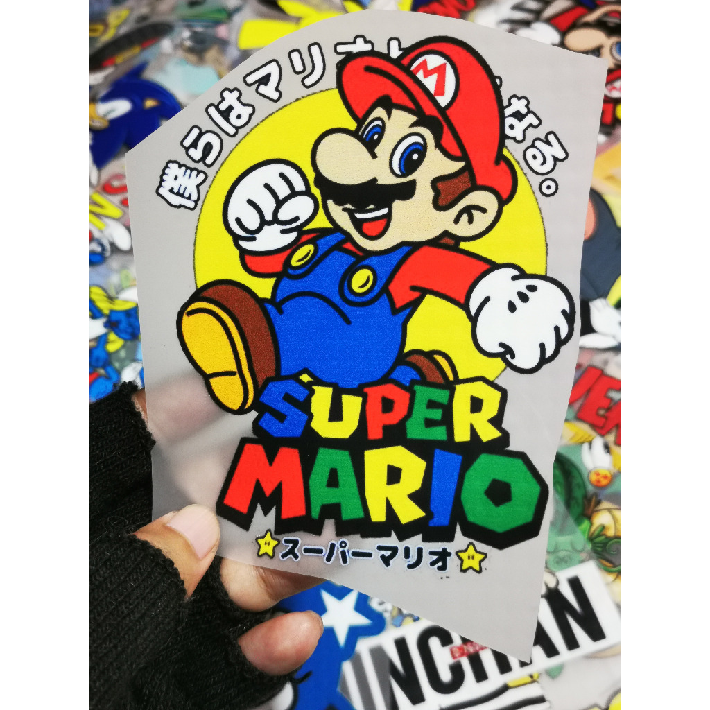 Jual STICKER SABLON SETRIKA DTF SUPER MARIO UNTUK KAOS TOTEBAG TOPI ...
