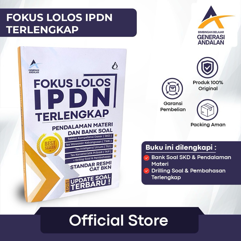 Jual fokus lolos ipdn buku generasi andalan buku latihan soal ipdn 2025