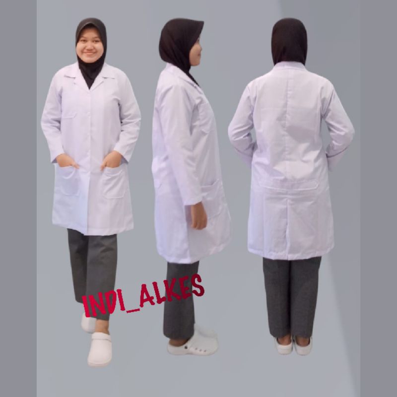 Jual Baju Laboratorium Lengan Pendek / Lengan Panjang Jas Lab / Baju