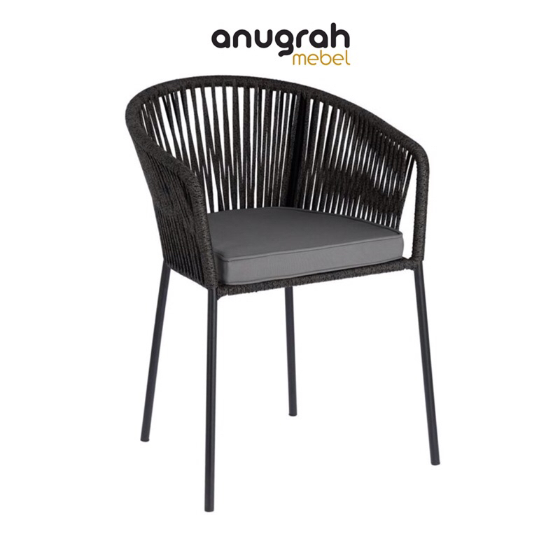 Jual Kursi Cafe Anyaman Tali Rope/Kursi Teras Outdoor Anyaman Tali Rope ...