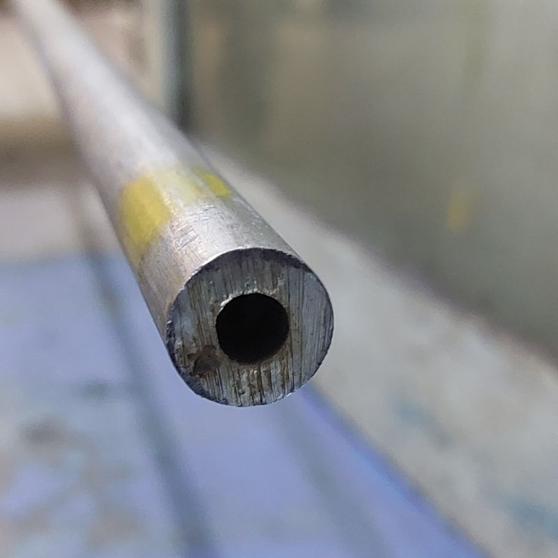 Tubo in fibra di carbonio 100% opaco, 14 mm x 12 mm x 1000 mm