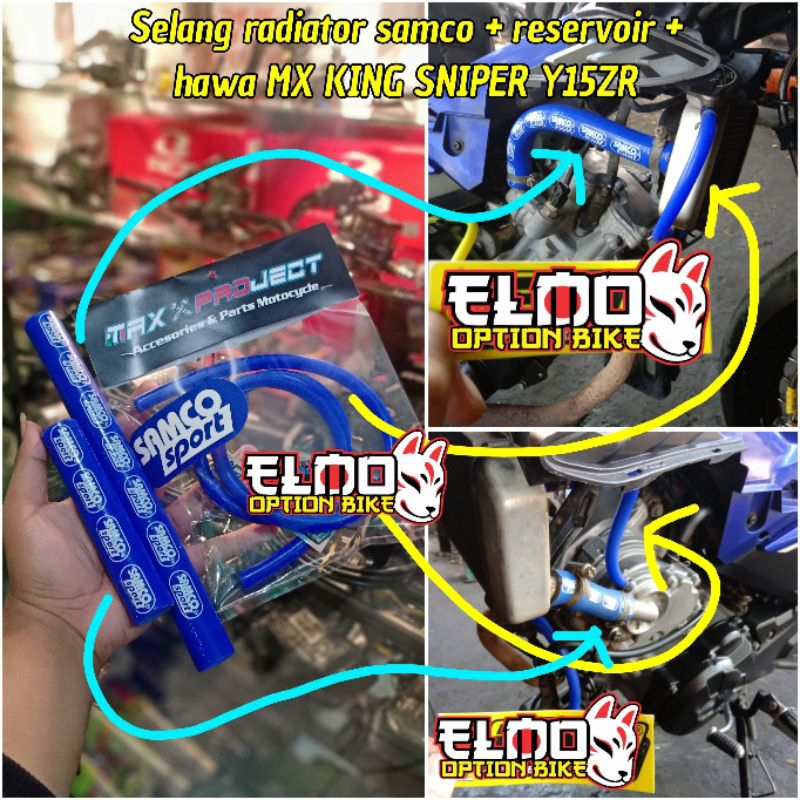 Jual Selang radiator samc0 sport original thaland plus reservoir ...