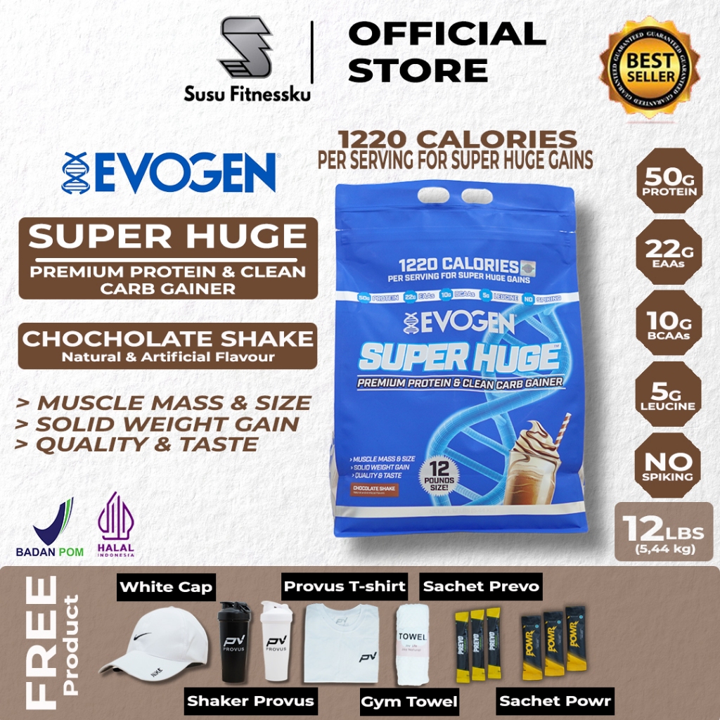 Jual EVOGEN SUPER HUGE 12Lbs Mass Gainer | Shopee Indonesia