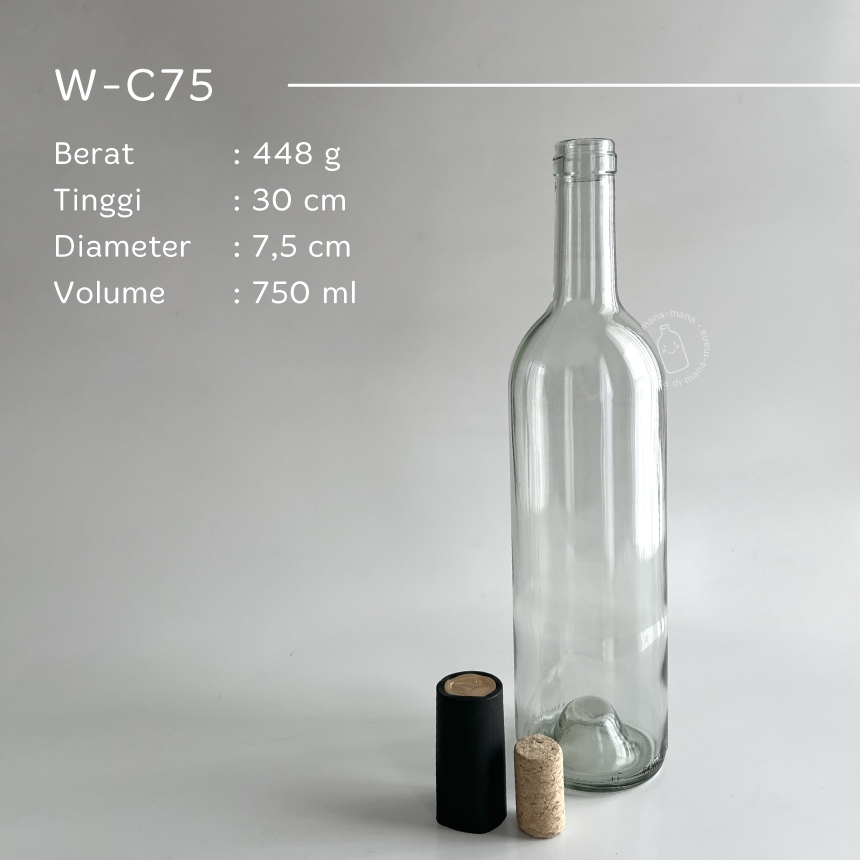 Jual Botol kaca wine wooden cork + sleeves - BOTOL BARU - Wine Glass ...